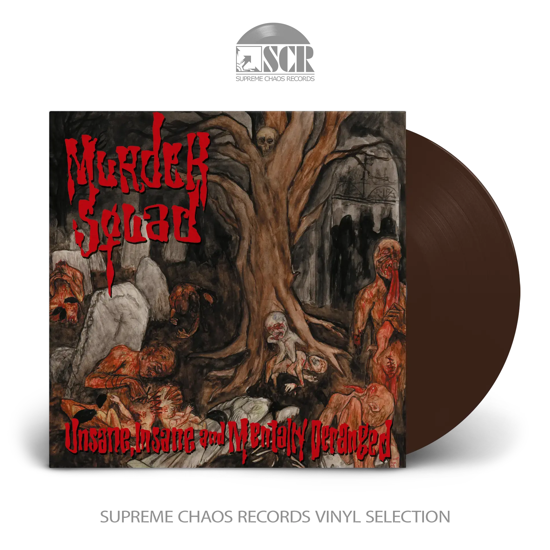 MURDER SQUAD · Unsane, Insane and Mentally Deranged | BROWN LP (Death Metal Vinyl)