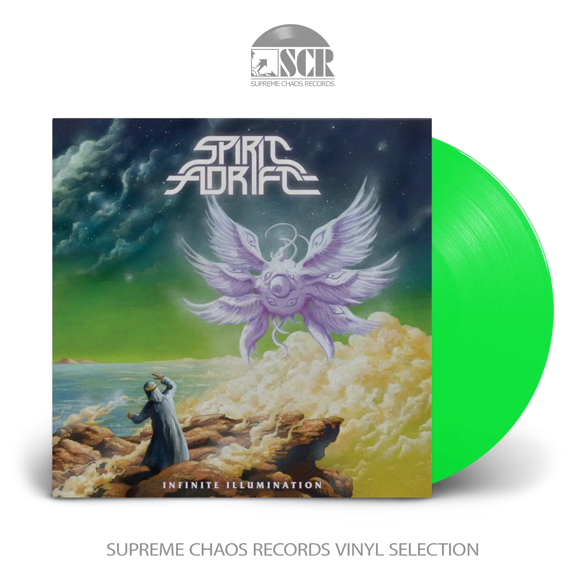 SPIRIT ADRIFT · Infinite Illumination | NEON GREEN LP (Hard Rock/Heavy Metal Vinyl)