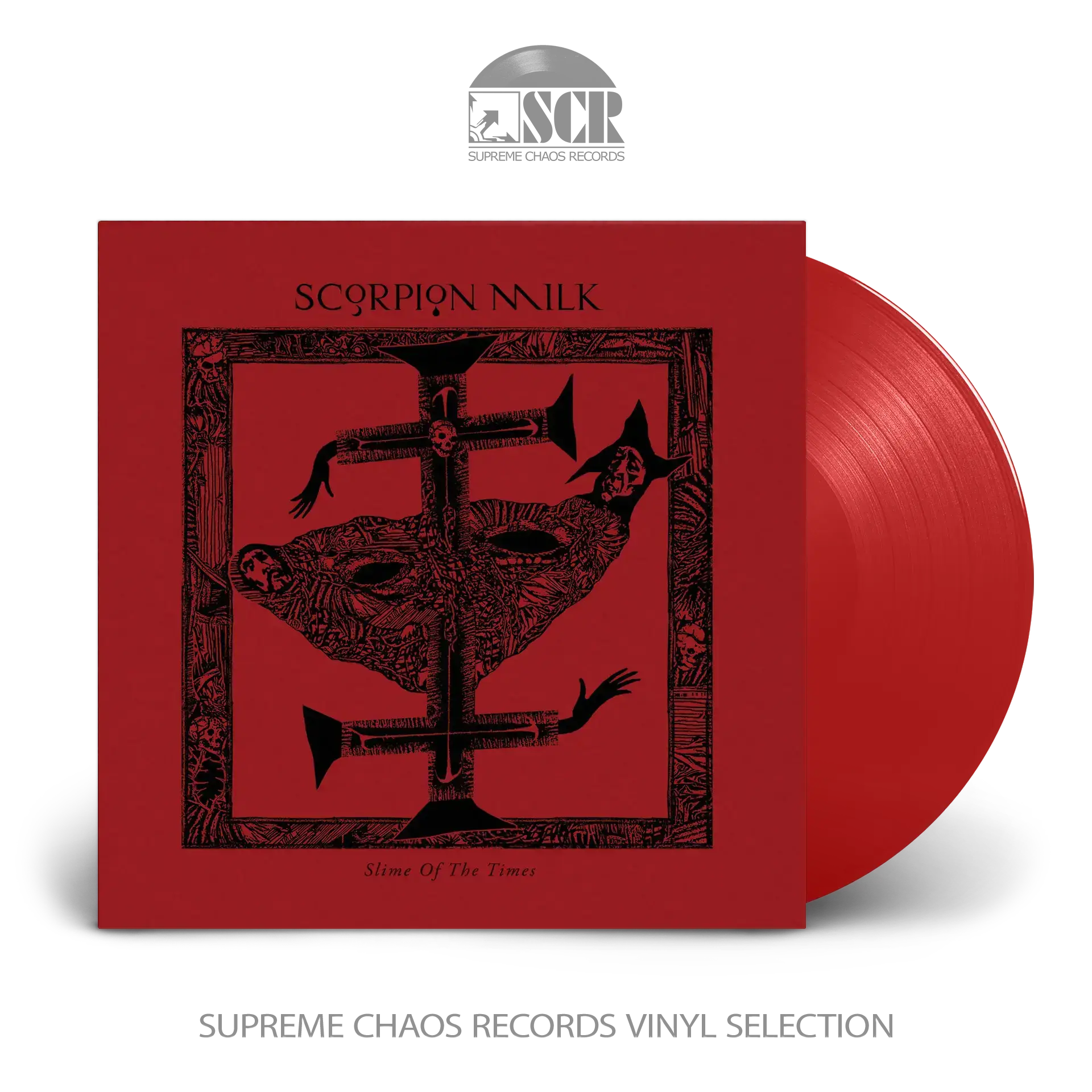 SCORPION MILK · Slime Of The Times | TRANSPARENT RED LP (Post Punk/Hard Rock Vinyl)