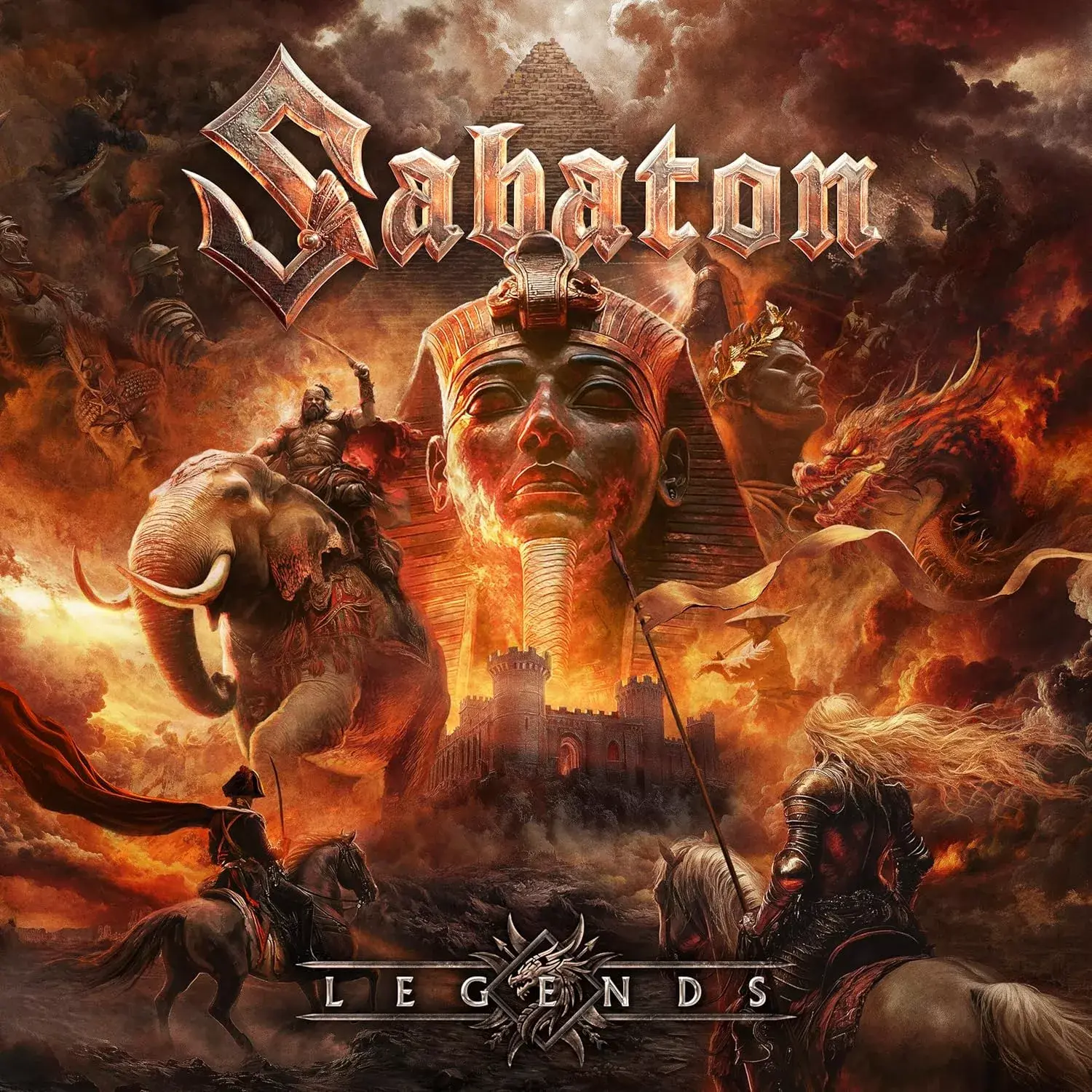SABATON · Legends (Templars Edition) | WHITE MARBLED LP (Power Metal Vinyl) · Picture 1