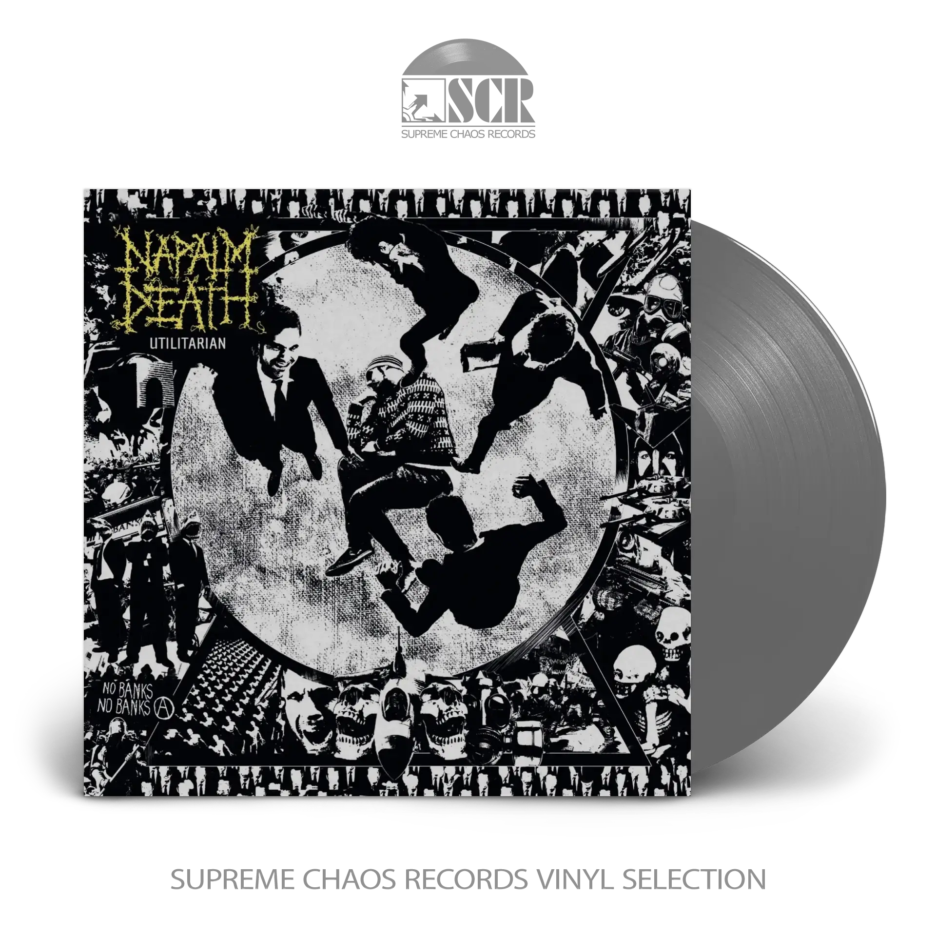 NAPALM DEATH · Utilitarian [GREY] | LP (Grindcore Vinyl)