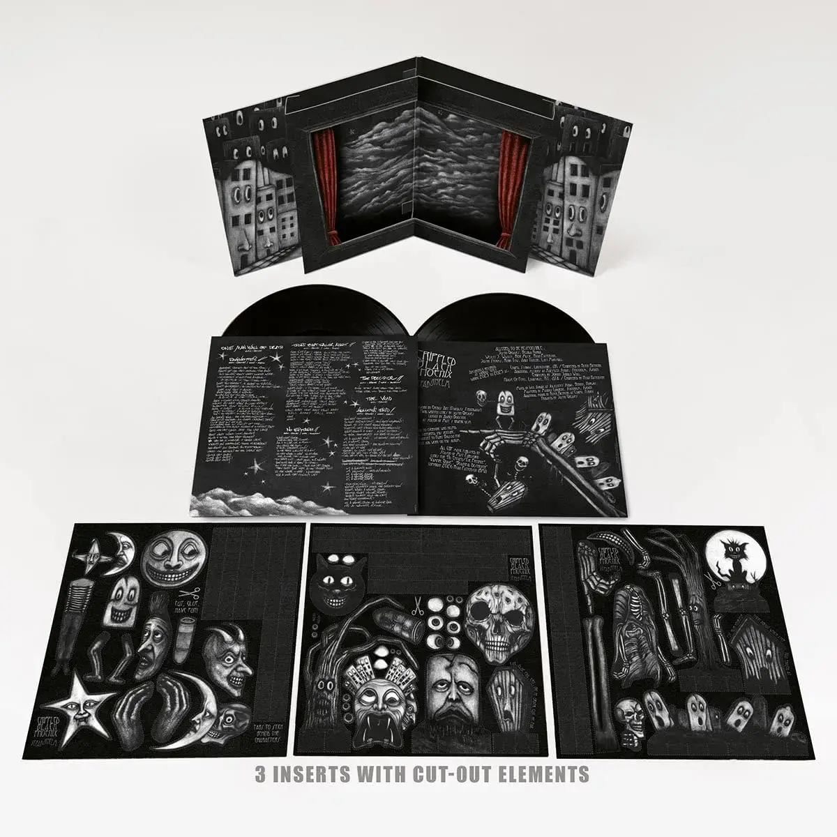 CRIPPLED BLACK PHOENIX · Sceaduhelm | RED/BLACK MARBLED 2LP (Progressive Rock Vinyl) · Picture 3