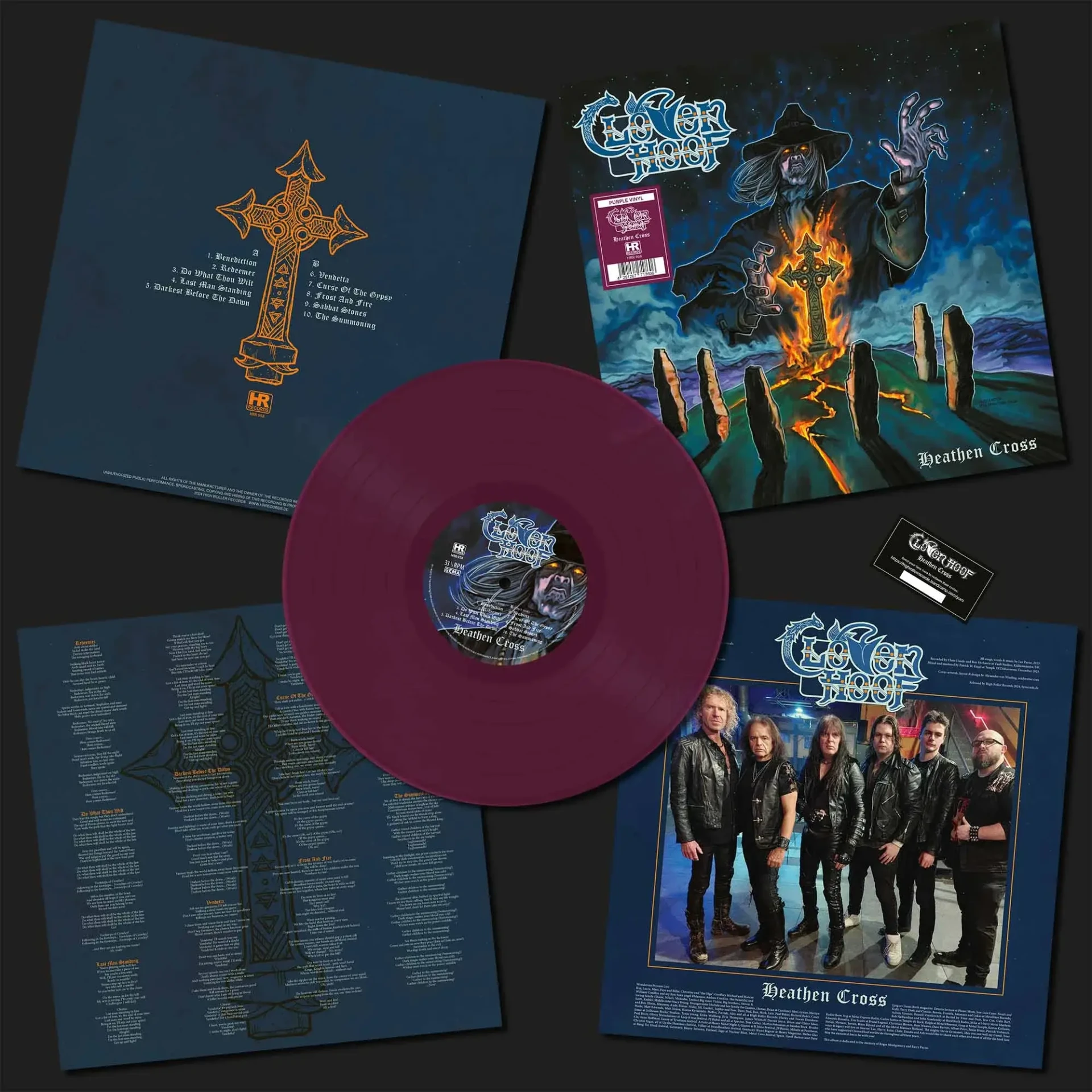 CLOVEN HOOF · Heathen Cross | PURPLE LP (Heavy Metal Vinyl) · Picture 2