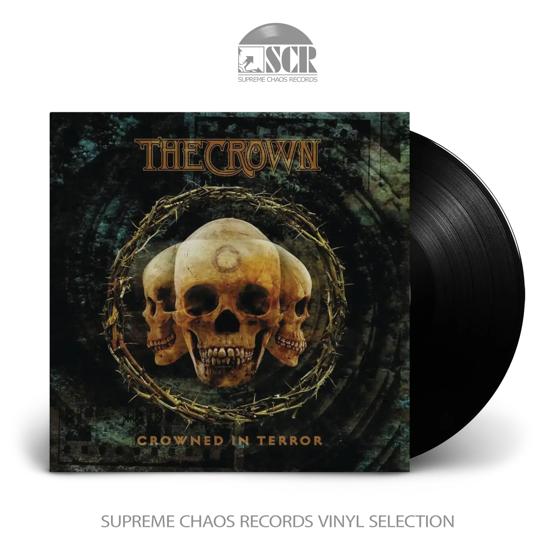 THE CROWN · Crowned In Terror | BLACK LP (Death Metal Vinyl)