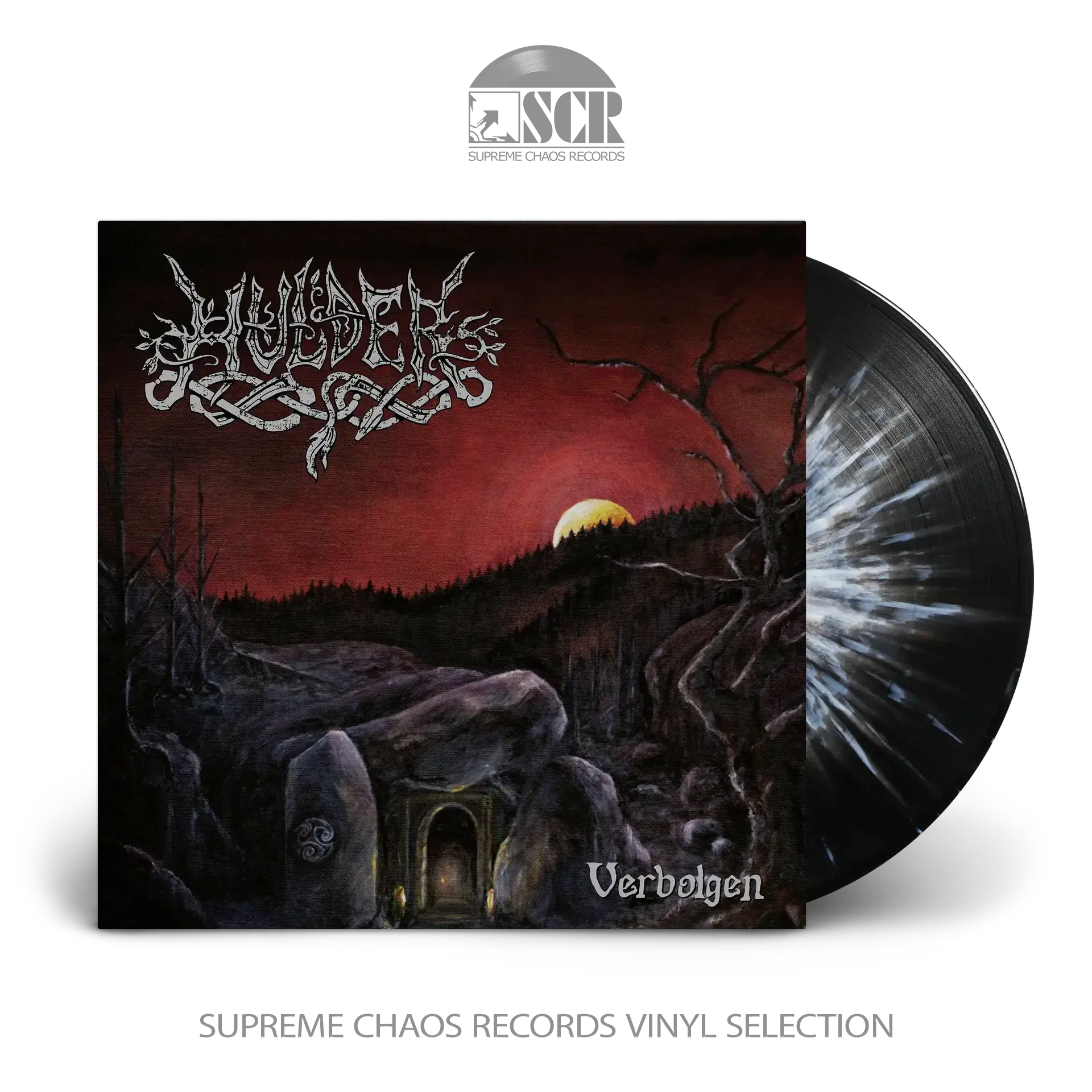 HULDER · Verbolgen | BLACK/WHITE SPLATTER LP (Black Metal Vinyl)