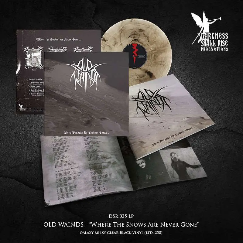 OLD WAINDS · Where The Snows Are Never Gone... | GALAXY MILKY CLEAR BLACK LP (Black Metal Vinyl) · Picture 3