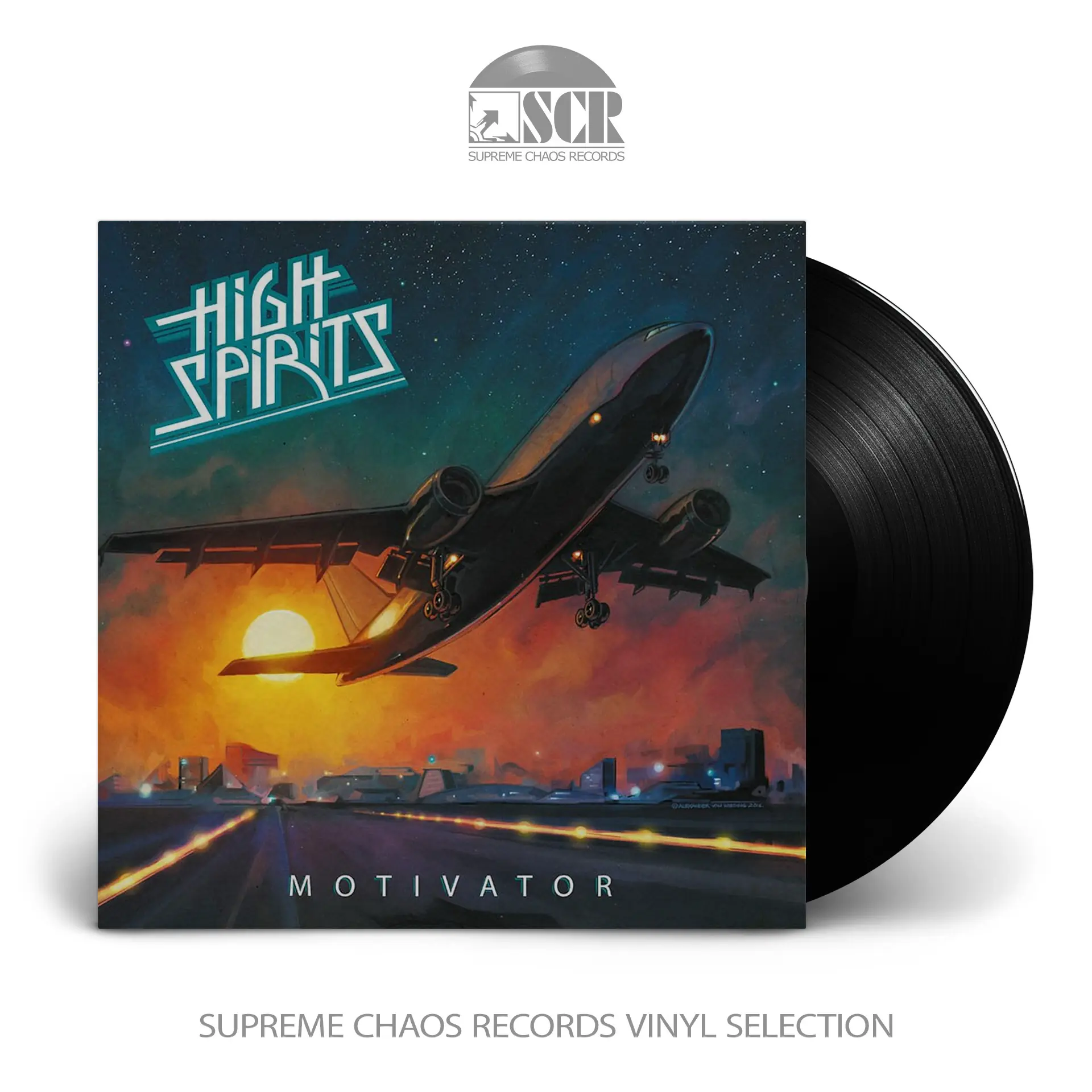 HIGH SPIRITS · Motivator | BLACK LP (Heavy Metal Vinyl)