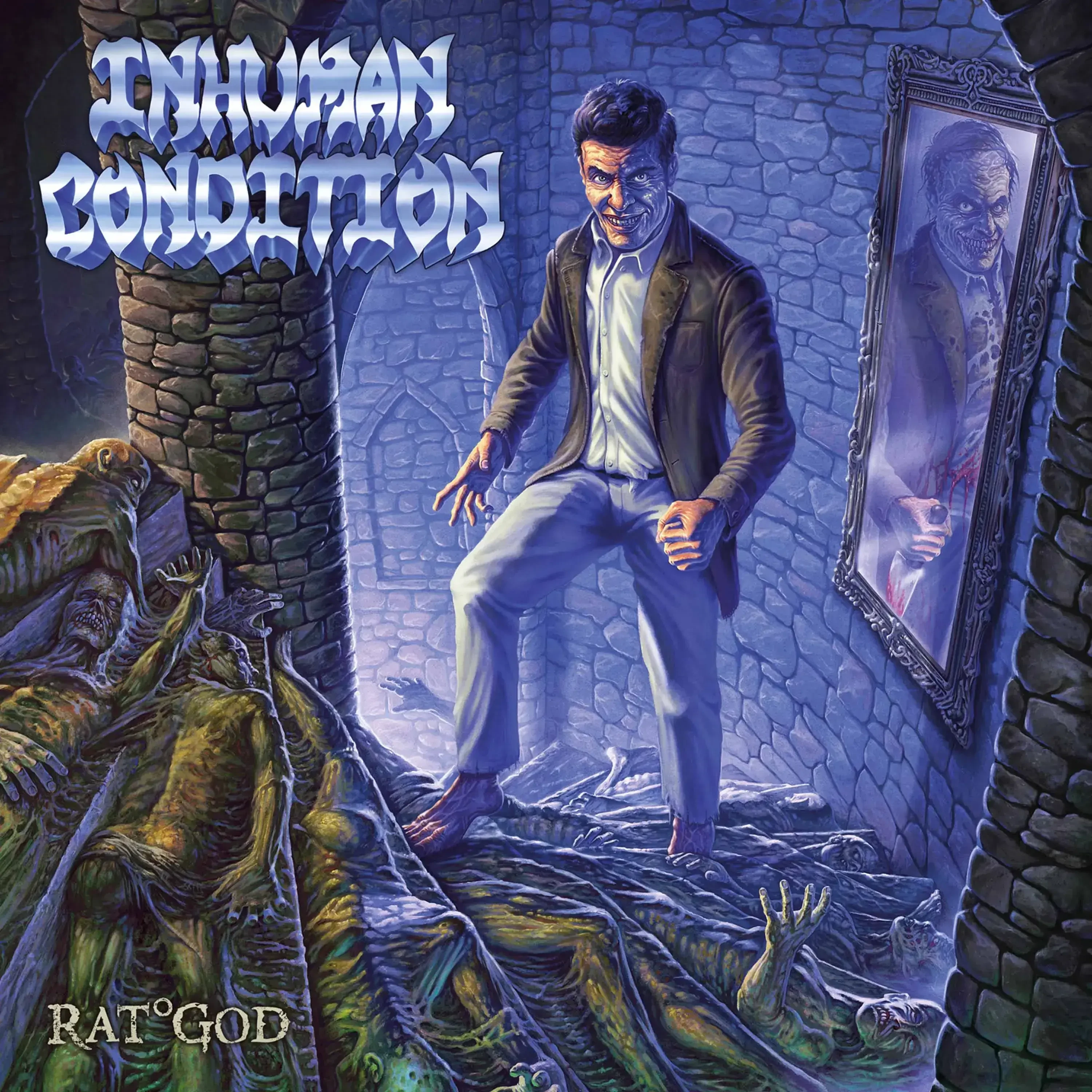 INHUMAN CONDITION · Rat God | BLACK LP (Death Metal/Thrash Metal Vinyl) · Picture 1