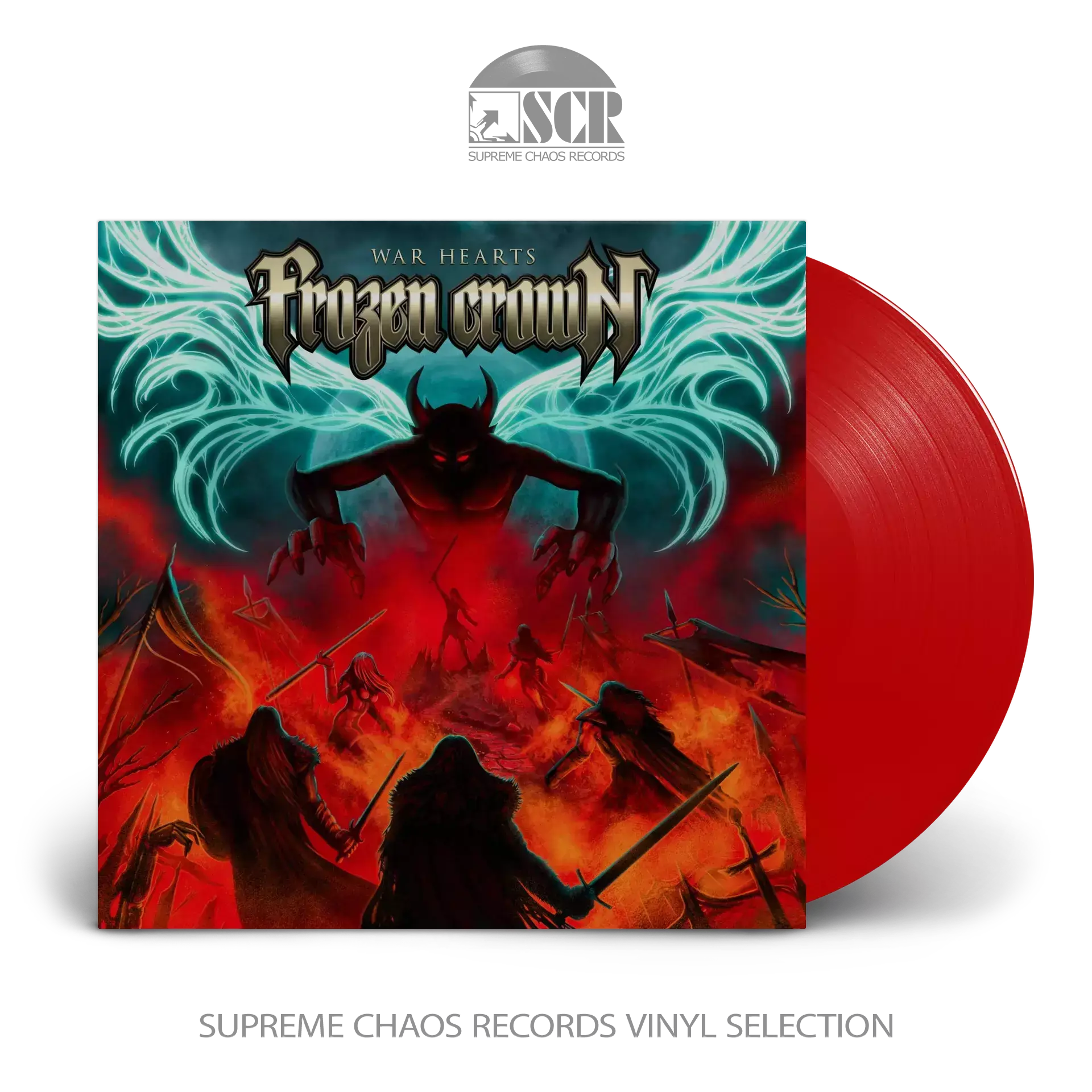FROZEN CROWN - War Hearts · RED LP (Power Metal Vinyl)