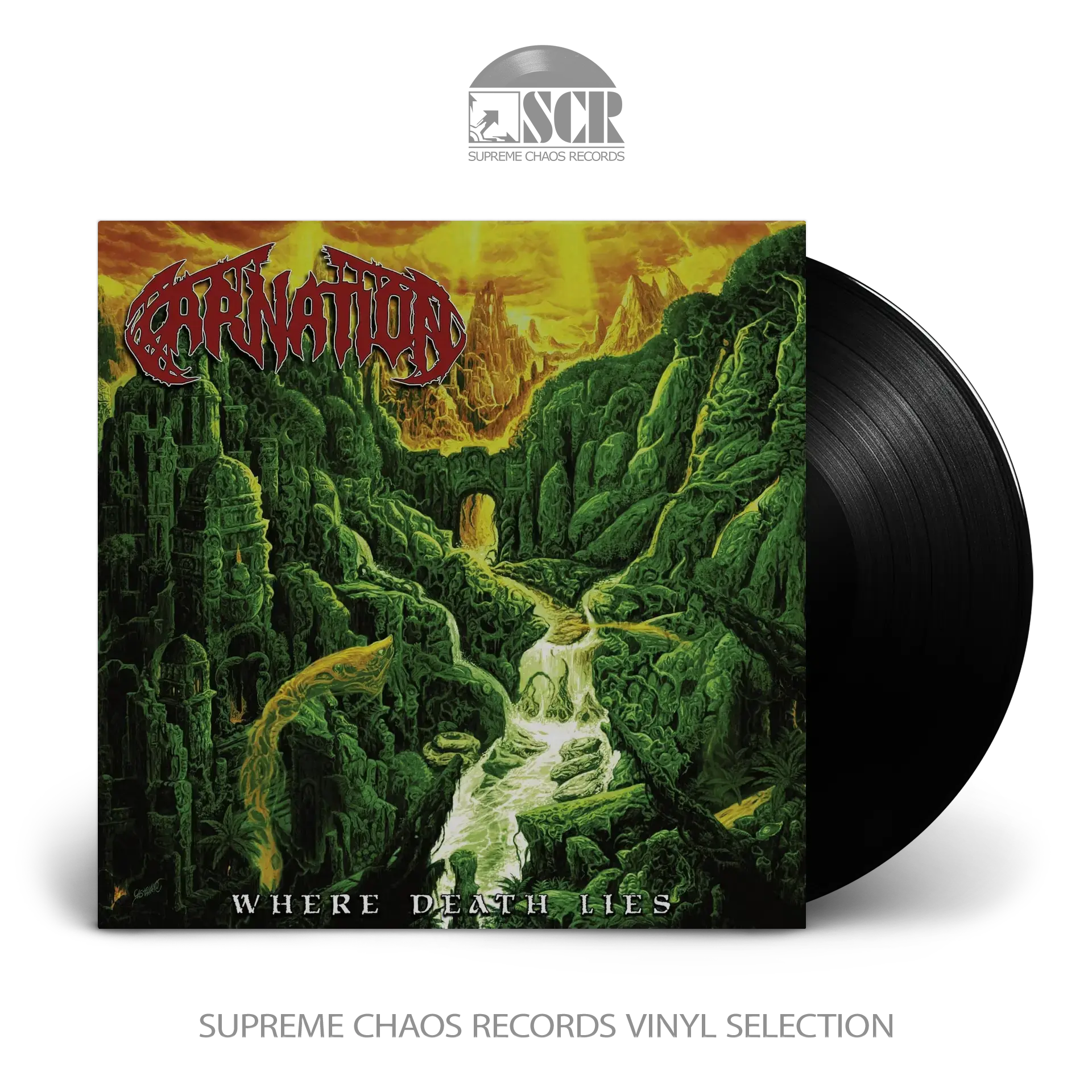 CARNATION · Where Death Lies | BLACK LP (Death Metal Vinyl)
