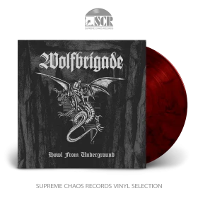 WOLFBRIGADE · Howl From Underground | RED/BLACK MARBLED LP (Crust Punk/Death Metal Vinyl)