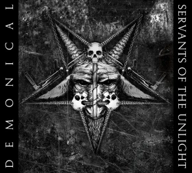 DEMONICAL · Servants Of The Unlight | WHITE/GREY/BLACK MARBLED LP (Death Metal Vinyl) · Picture 1