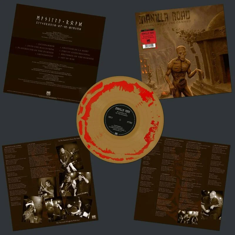 MANILLA ROAD · Playground Of The Damned | RED/GOLD MIX LP (Heavy Metal Vinyl)