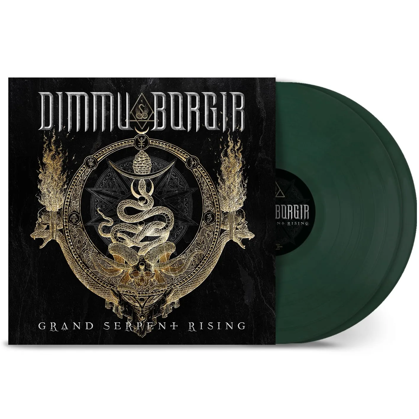DIMMU BORGIR · Grand Serpent Rising | DARK GREEN 2LP (Black Metal Vinyl) · Picture 3
