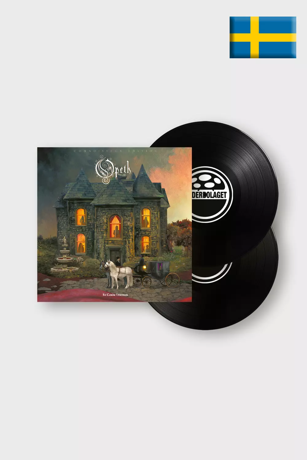OPETH · In Cauda Venenum Connoisseur Edition (Swedish Version) | BLACK DLP (Progressive Metal Vinyl)