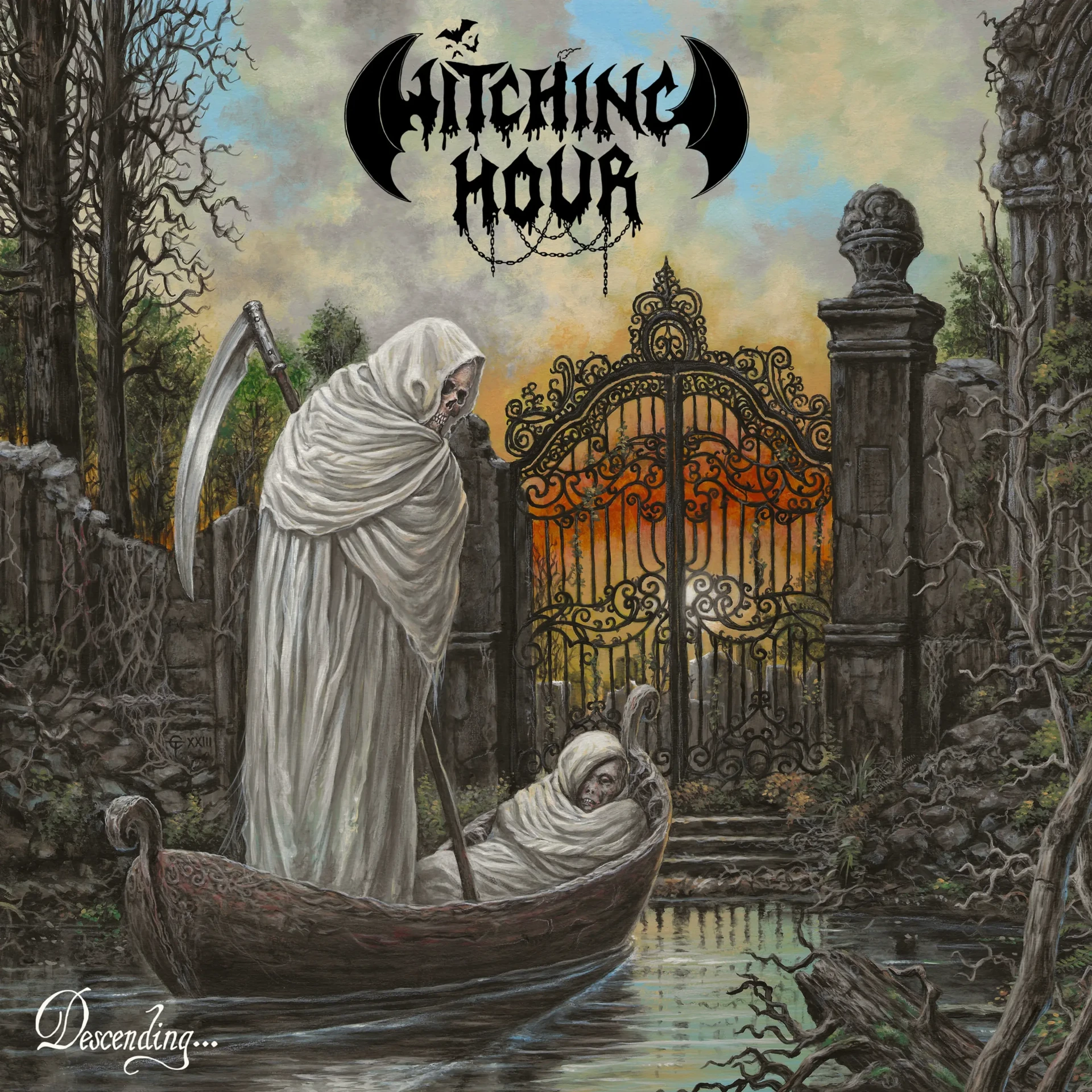 WITCHING HOUR - Descending... Where Time Has Ceased To Exist [BLACK LP] (Thrash Metal Vinyl) · Picture 1