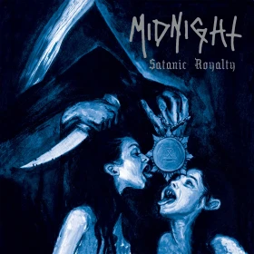 MIDNIGHT · Satanic Royalty | BLUE BLACK LP (Black Metal/Thrash Metal/Heavy Metal Vinyl) · Picture 1