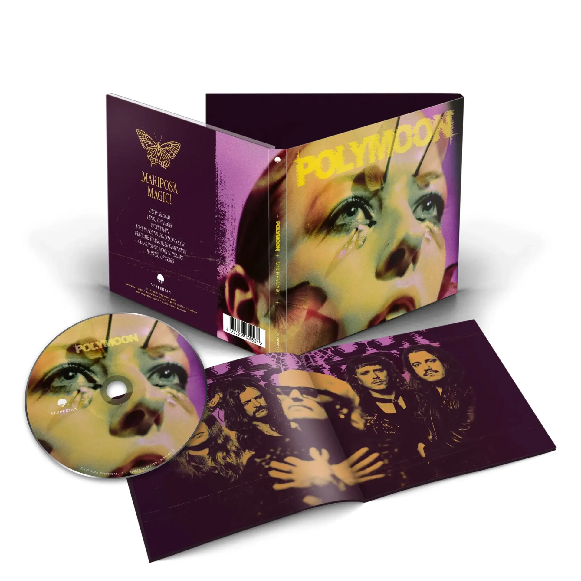 POLYMOON · Mariposa Magic! | DIGIPAK CD (Psychedelic Rock CDs) · Picture 2