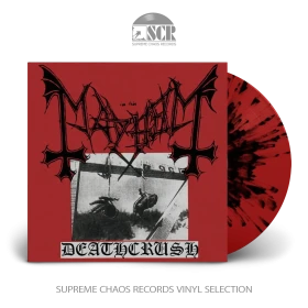 MAYHEM · Deathcrush (Re-Release) | RED/BLACK SPLATTER LP (Black Metal Vinyl)