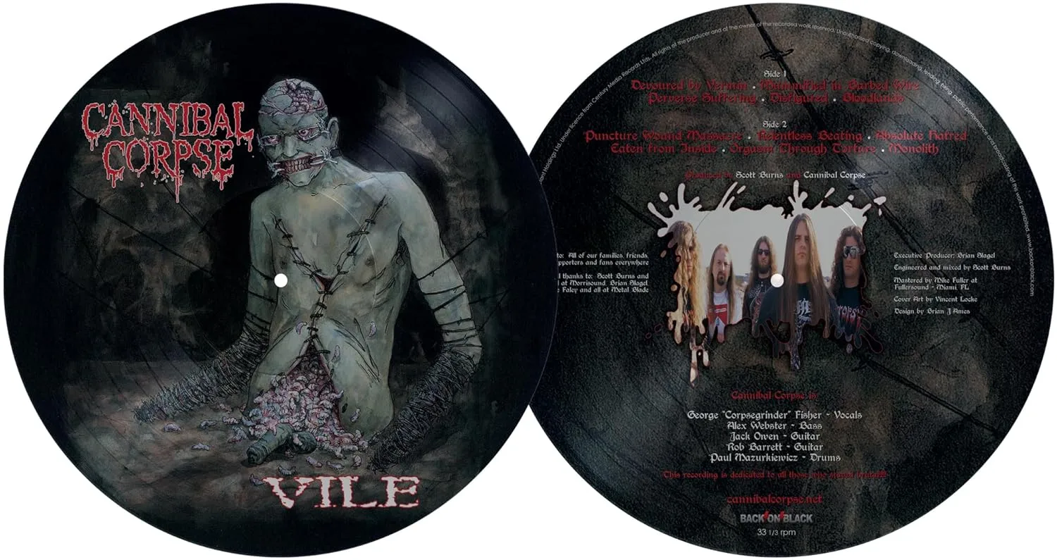 CANNIBAL CORPSE · Vile | PICTURE DISC LP (Death Metal Vinyl)