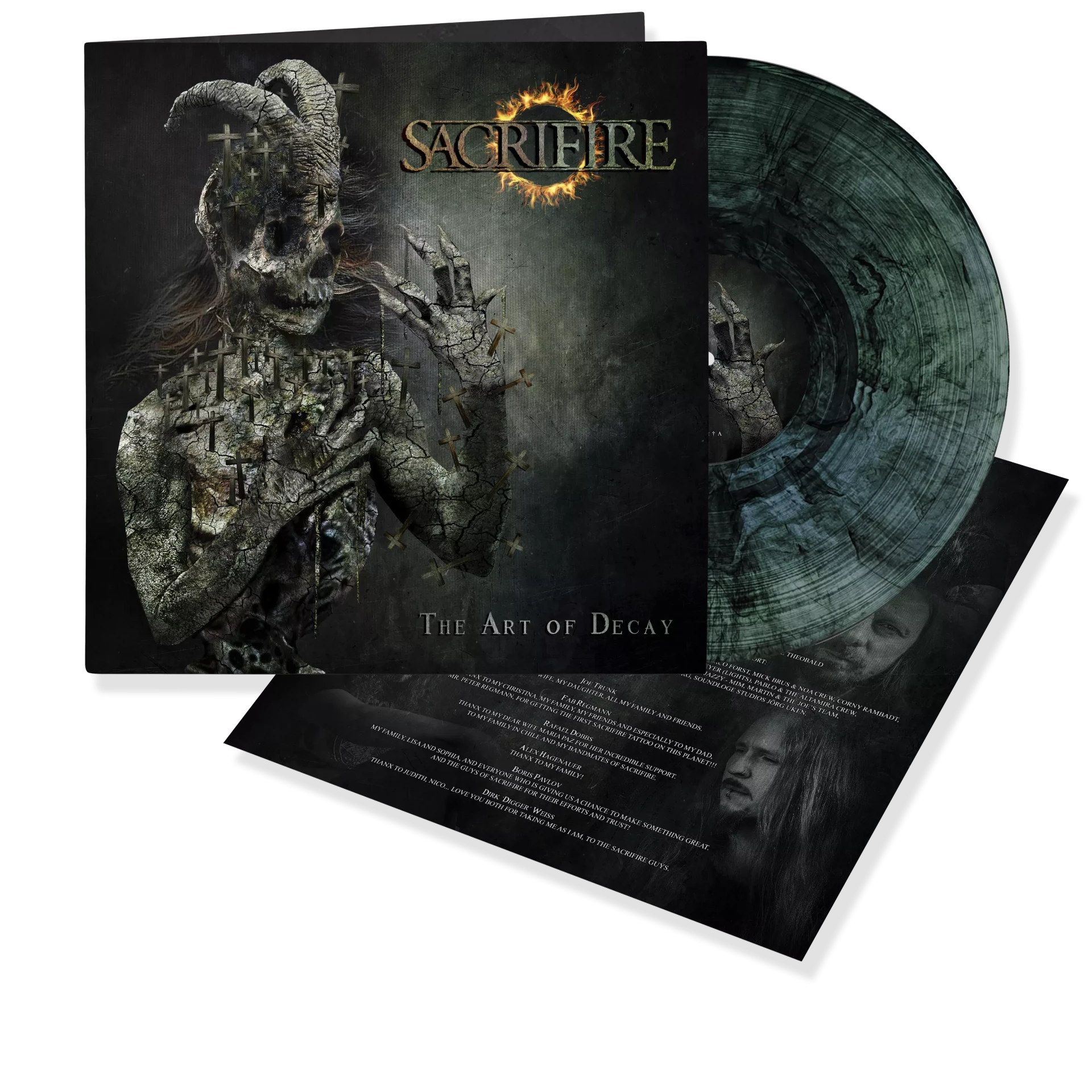 SACRIFIRE · The Art Of Decay | MARBLED LP (Doom Metal/Gothic Metal Vinyl)