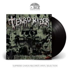 TERRORIZER · Darker Days Ahead | BLACK LP (Grindcore/Death Metal Vinyl)
