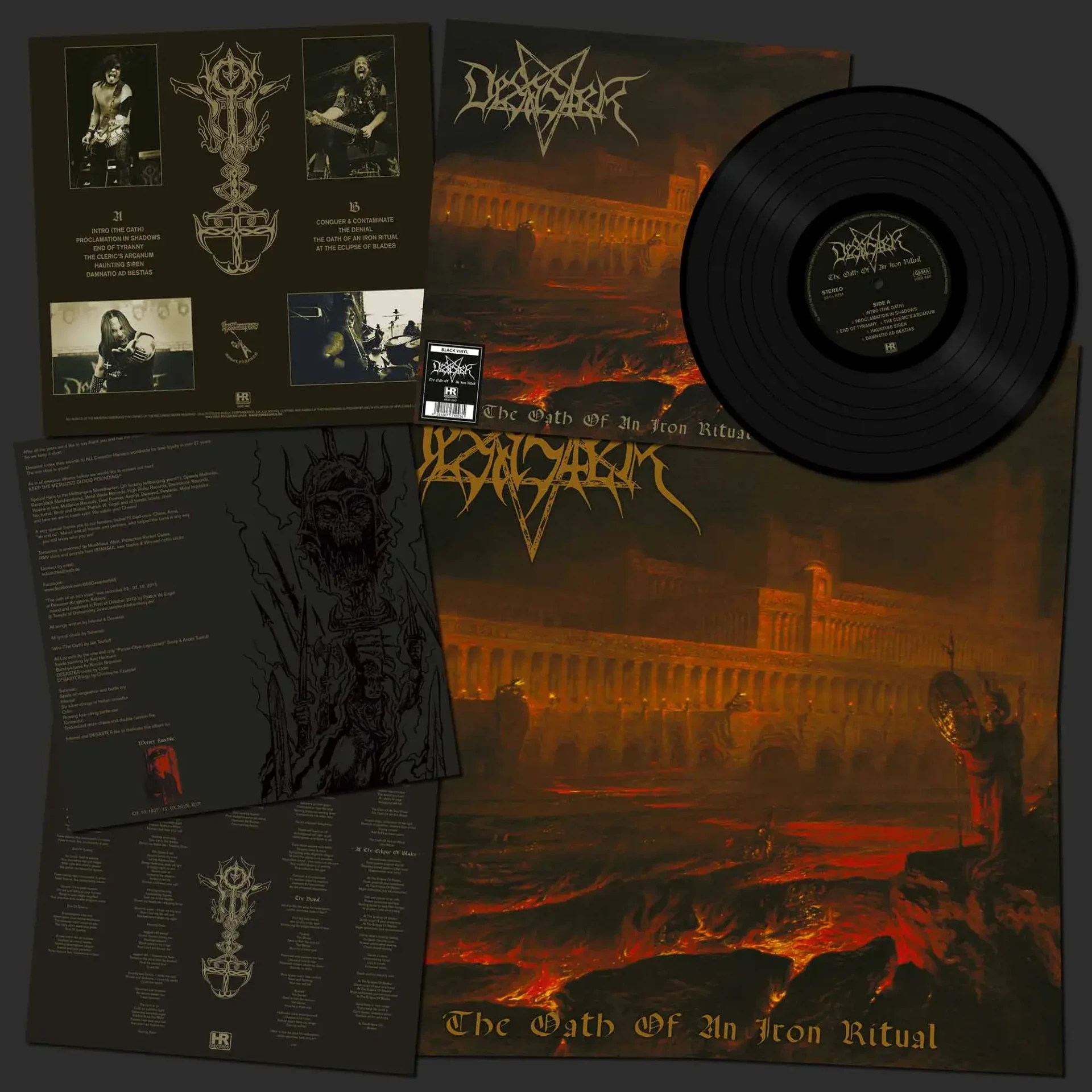 DESASTER · The Oath Of An Iron Ritual | BLACK LP (Thrash Metal Vinyl) · Picture 3