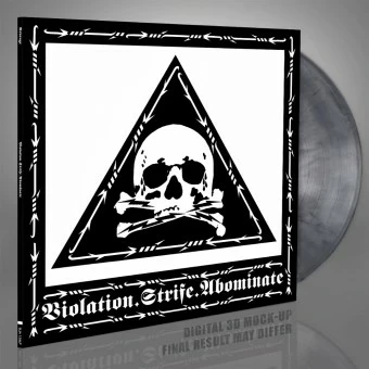 REVENGE · Violation.Strife.Abominate | SILVER/WHITE/BLACK MARBLED LP (Black Metal Vinyl)