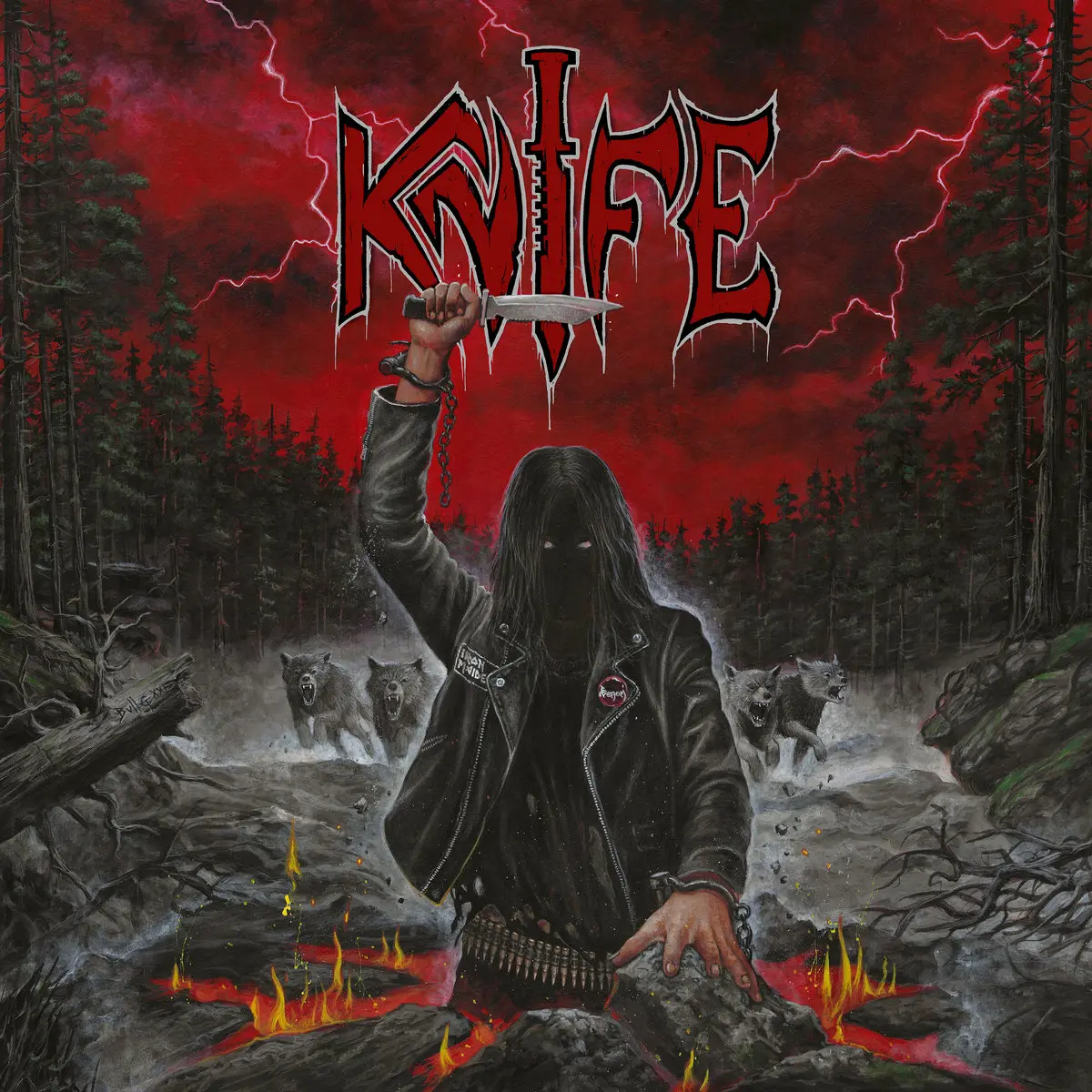 KNIFE · Knife | BLACK LP (Thrash Metal/Punk Vinyl) · Picture 1