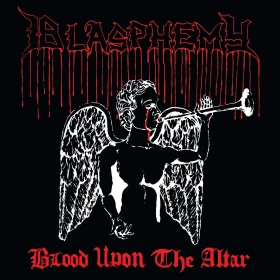 BLASPHEMY · Blood Upon The Altar | BLACK LP (Black Metal Vinyl) · Picture 1