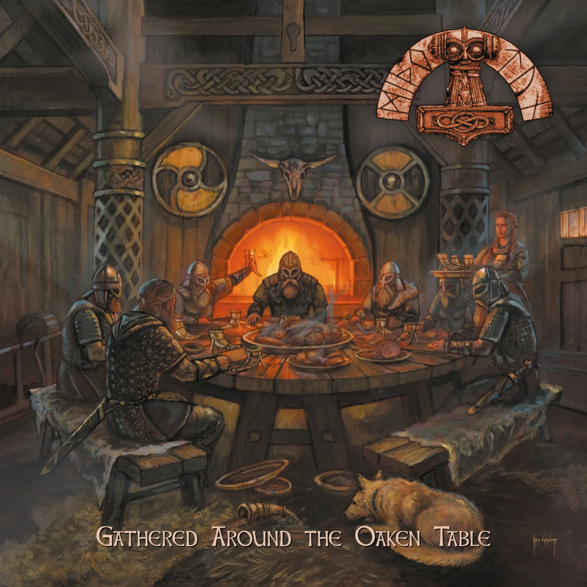 MITHOTYN · Gathered Around the Oaken Table | GOLDEN 2LP (Black Metal/Viking Metal Vinyl) · Picture 1
