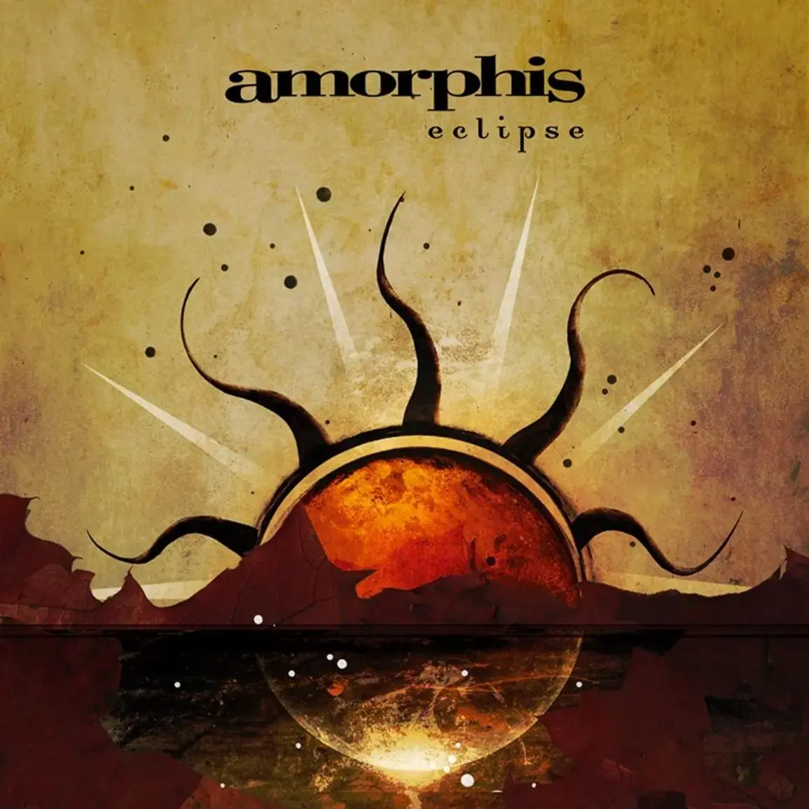 AMORPHIS · Eclipse | ORANGE/BLACK MARBLED LP (Gothic Metal/Melodic Death Metal Vinyl) · Picture 1