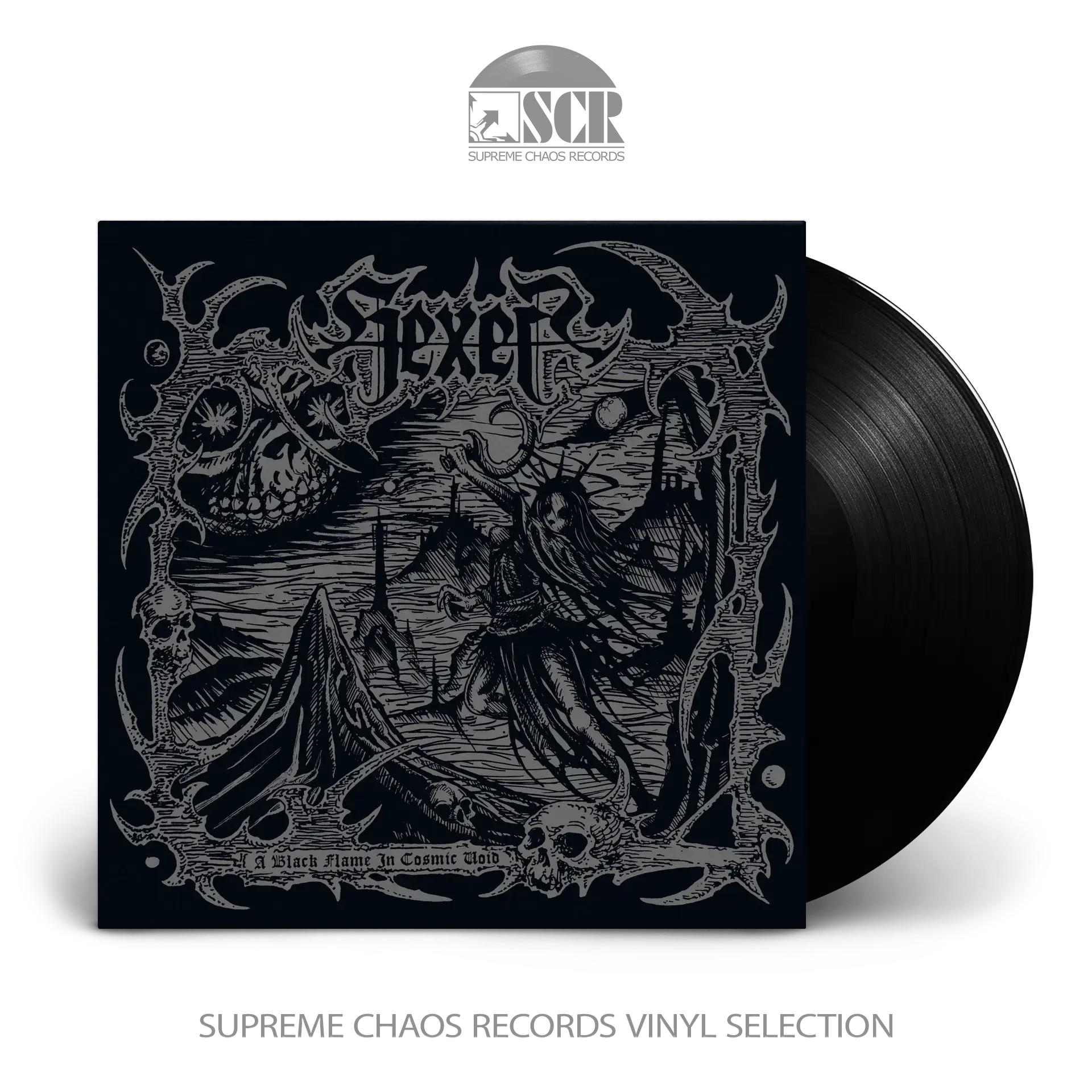 HEXER · Black Flame in Cosmic Void | BLACK LP (Black Metal Vinyl)