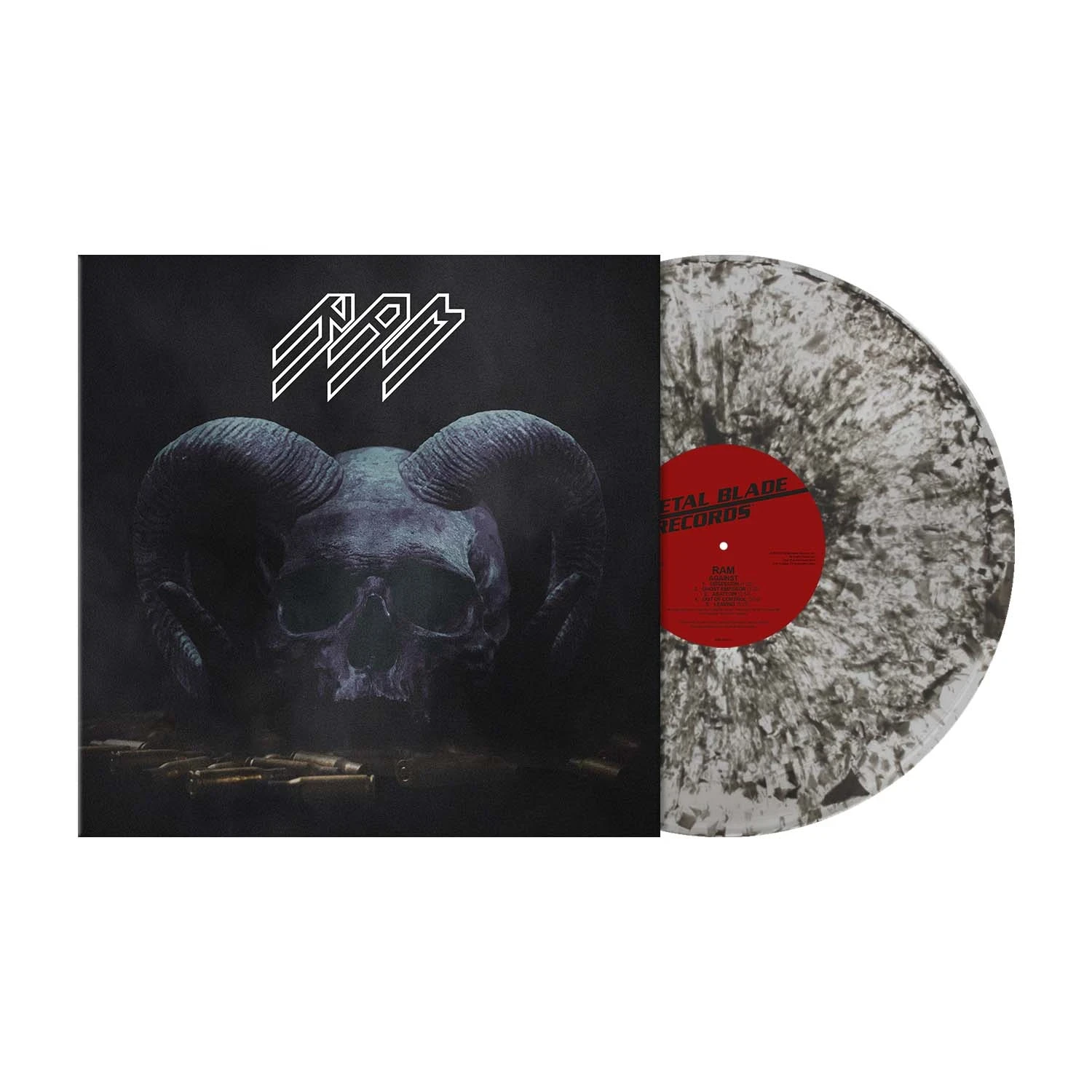 RAM · Against | CLEAR BLACK DUST LP (Heavy Metal Vinyl)