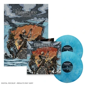EINHERJER · Norse And Dangerous (Live...From The Land Of Legends) | CLEAR/BLUE MARBLED 2LP (Viking Metal Vinyl) · Picture 2