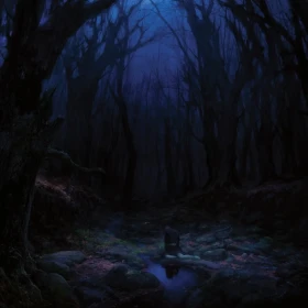 WOODS OF DESOLATION - Torn Beyond Reason [CRYSTAL CLEAR/RED/BLUE MARBLED LP] (Black Metal Vinyl) · Picture 1