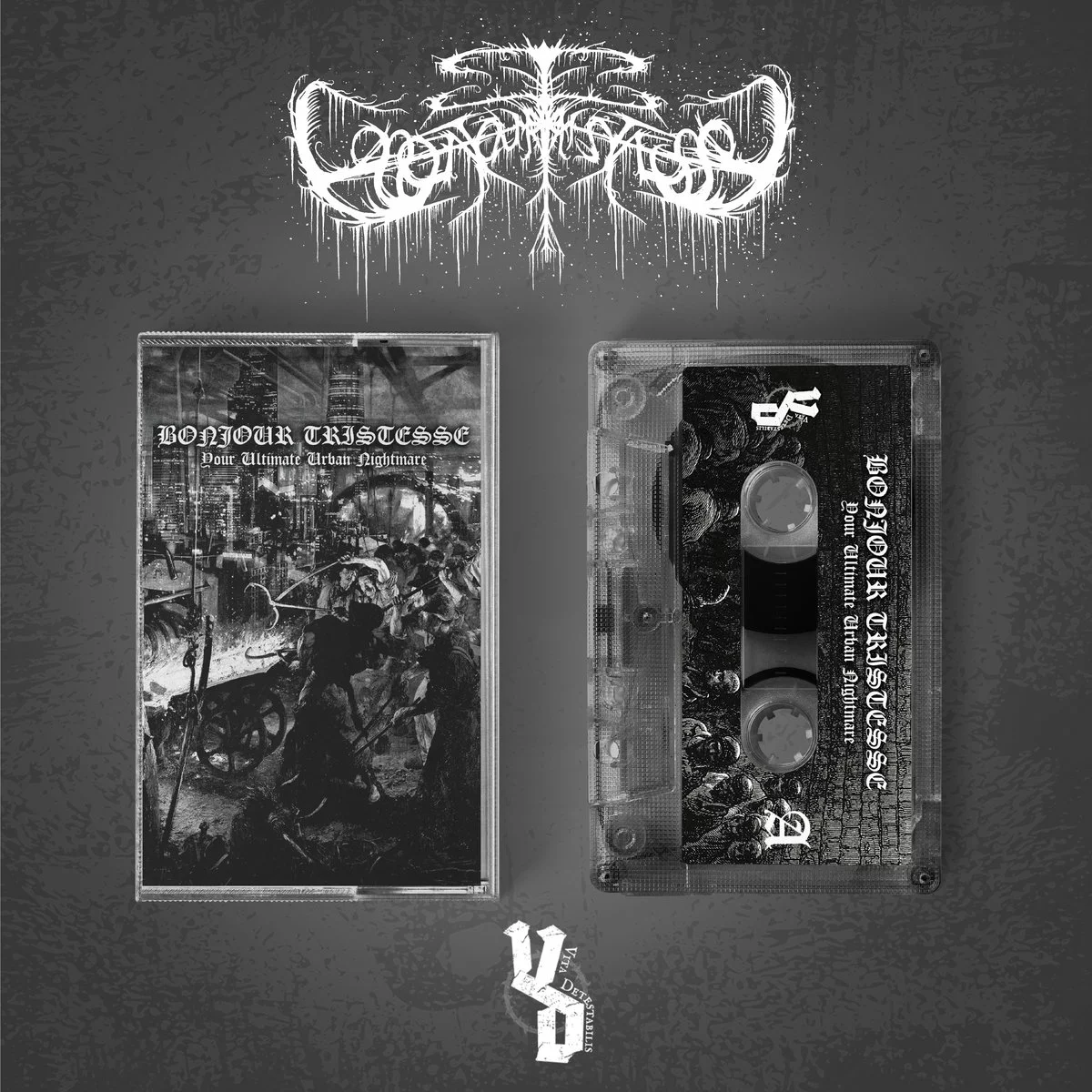 BONJOUR TRISTESSE · Your Ultimate Urban Nightmare | CLEAR TAPE (Black Metal Tapes)