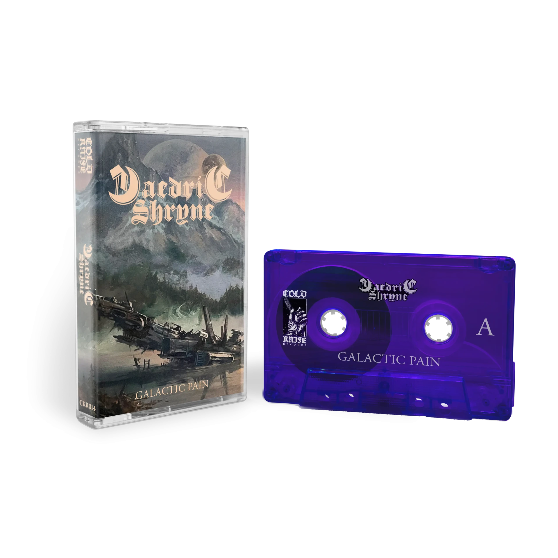 DAEDRIC SHRYNE · Galactic Pain | TRANSPARENT PURPLE TAPE (Heavy Metal Tapes)