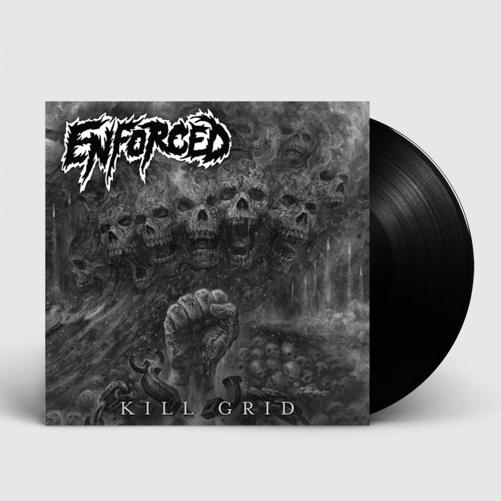ENFORCED · Kill Grid | BLACK LP+CD LP (Death Metal Vinyl)