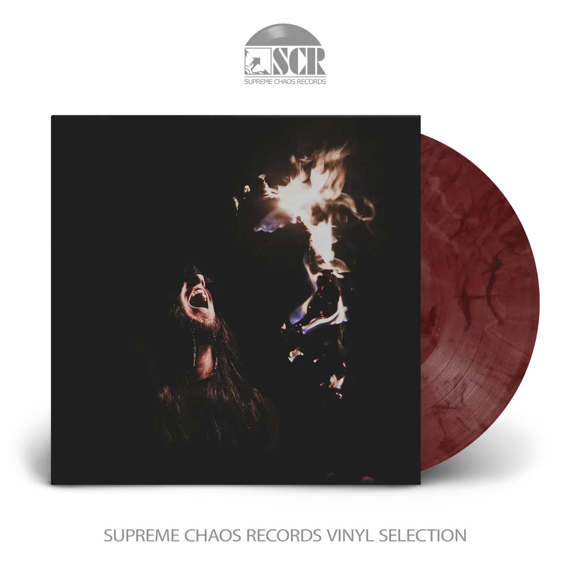 UADA · Interwoven | RED BROWN MARBLED LP (Black Metal Vinyl)