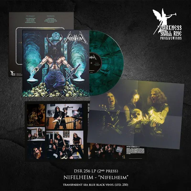 NIFELHEIM · Nifelheim (Re-Release) | SEA BLUE/BLACK LP (Black Metal Vinyl) · Picture 2