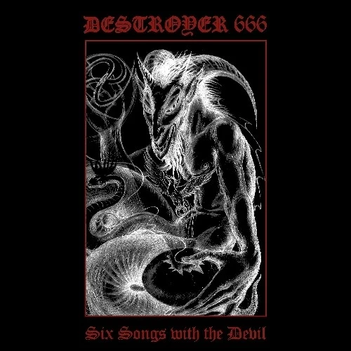 DESTRÖYER 666 · Six Songs with the Devil | GLASS TRANSPARENT LP (Black Metal Vinyl) · Picture 1