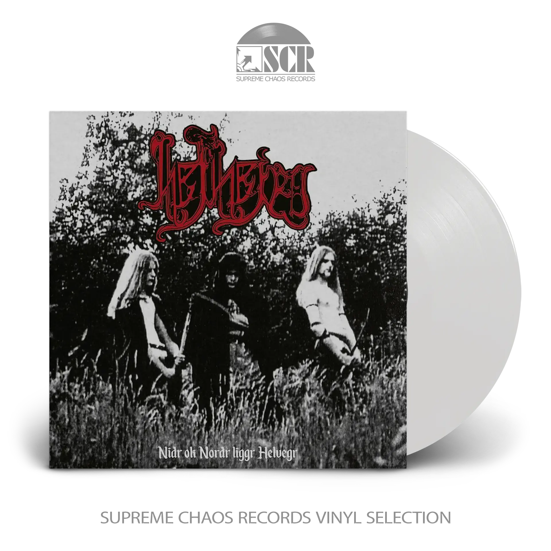 HELHEIM - Nidr Ok Nordr Liggr Helvegr · WHITE LP (Black Metal Vinyl)
