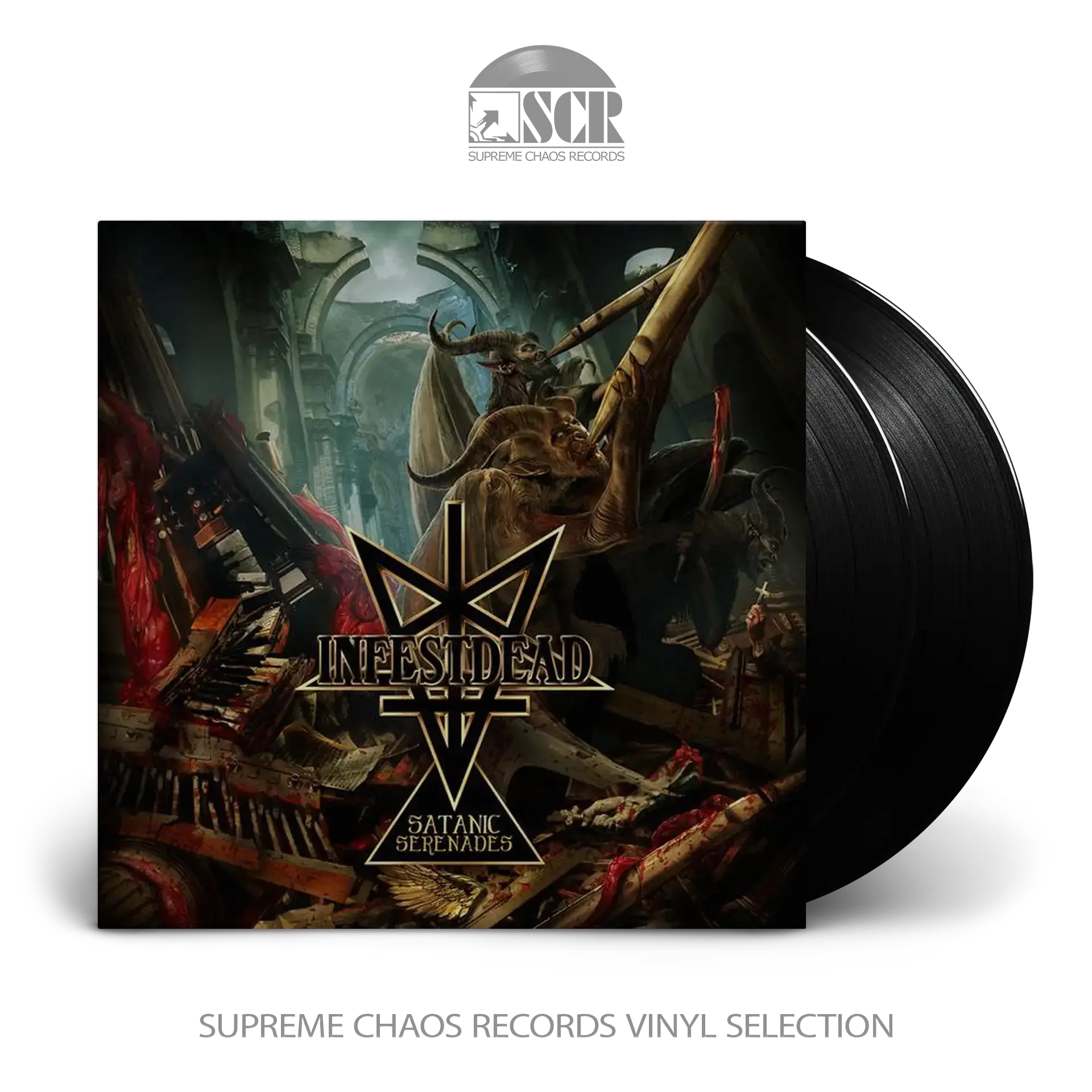 INFESTDEAD · Satanic Serenades | BLACK 2LP (Death Metal Vinyl)
