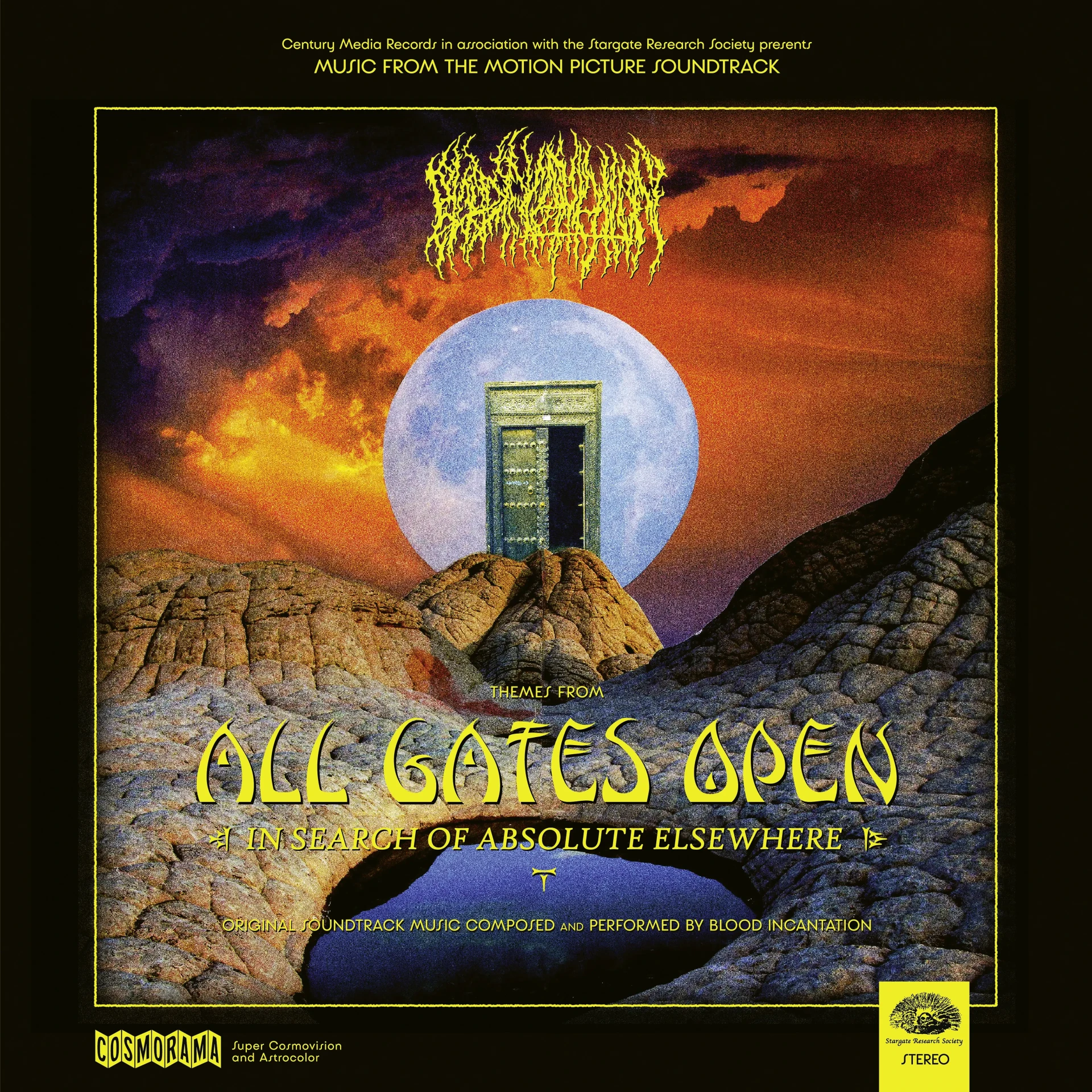 BLOOD INCANTATION · All Gates Open (Original Motion Picture Soundtrack) | TRANSPARENT YELLOW 2LP+BLURAY (Progressive Metal/Death Metal Vinyl) · Picture 2