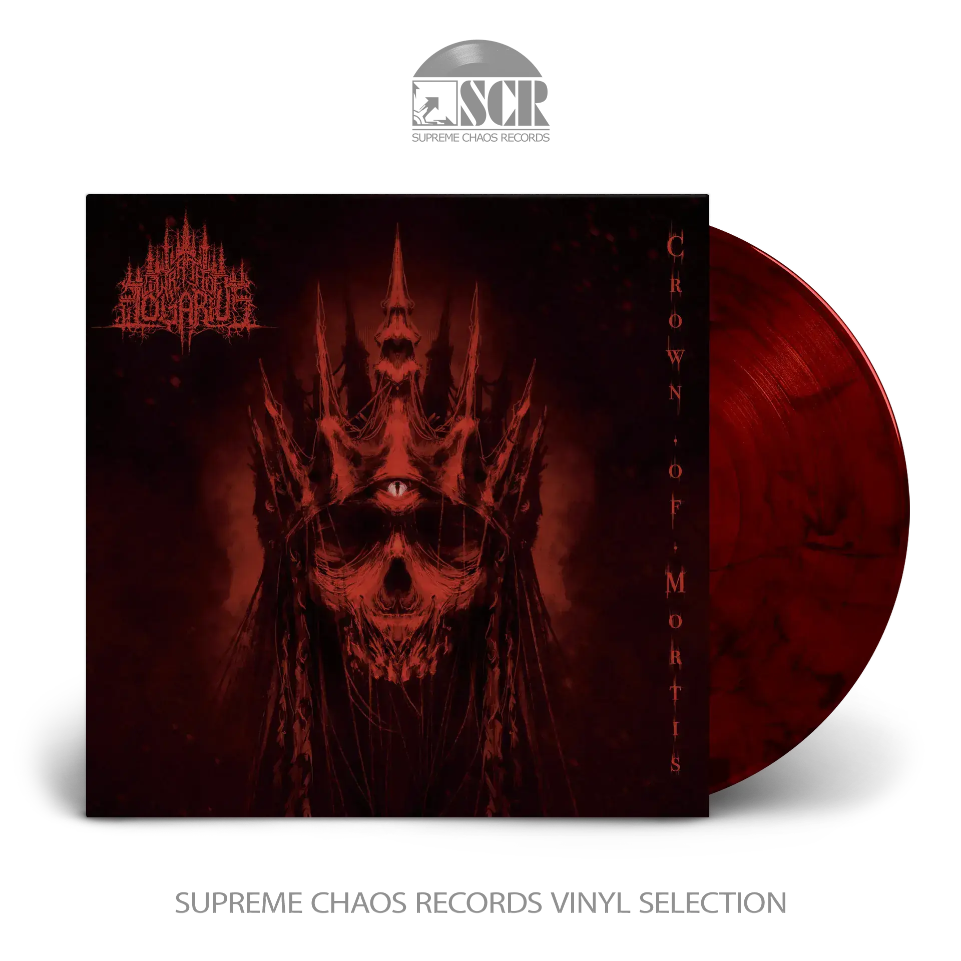 WRATH OF LOGARIUS · Crown Of Mortis | RED/BLACK LP (Black Metal Vinyl)