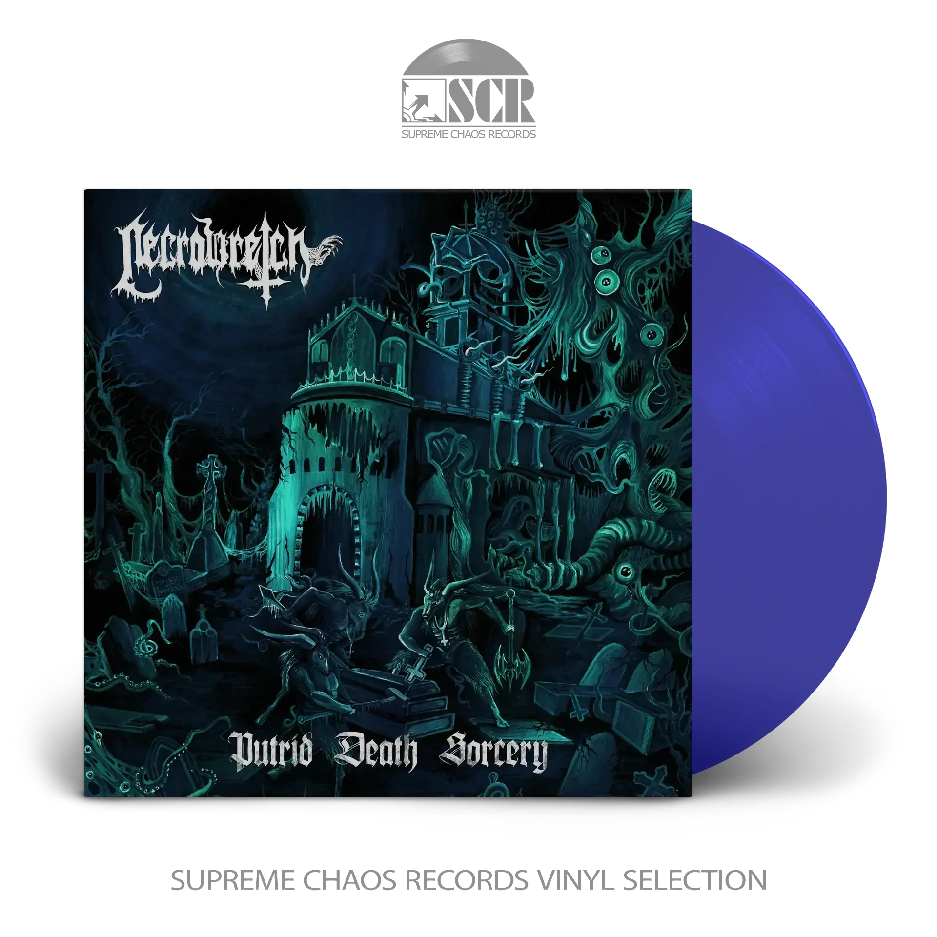 NECROWRETCH - Putrid Death Sorcery · SEA BLUE LP (Death Metal Vinyl)