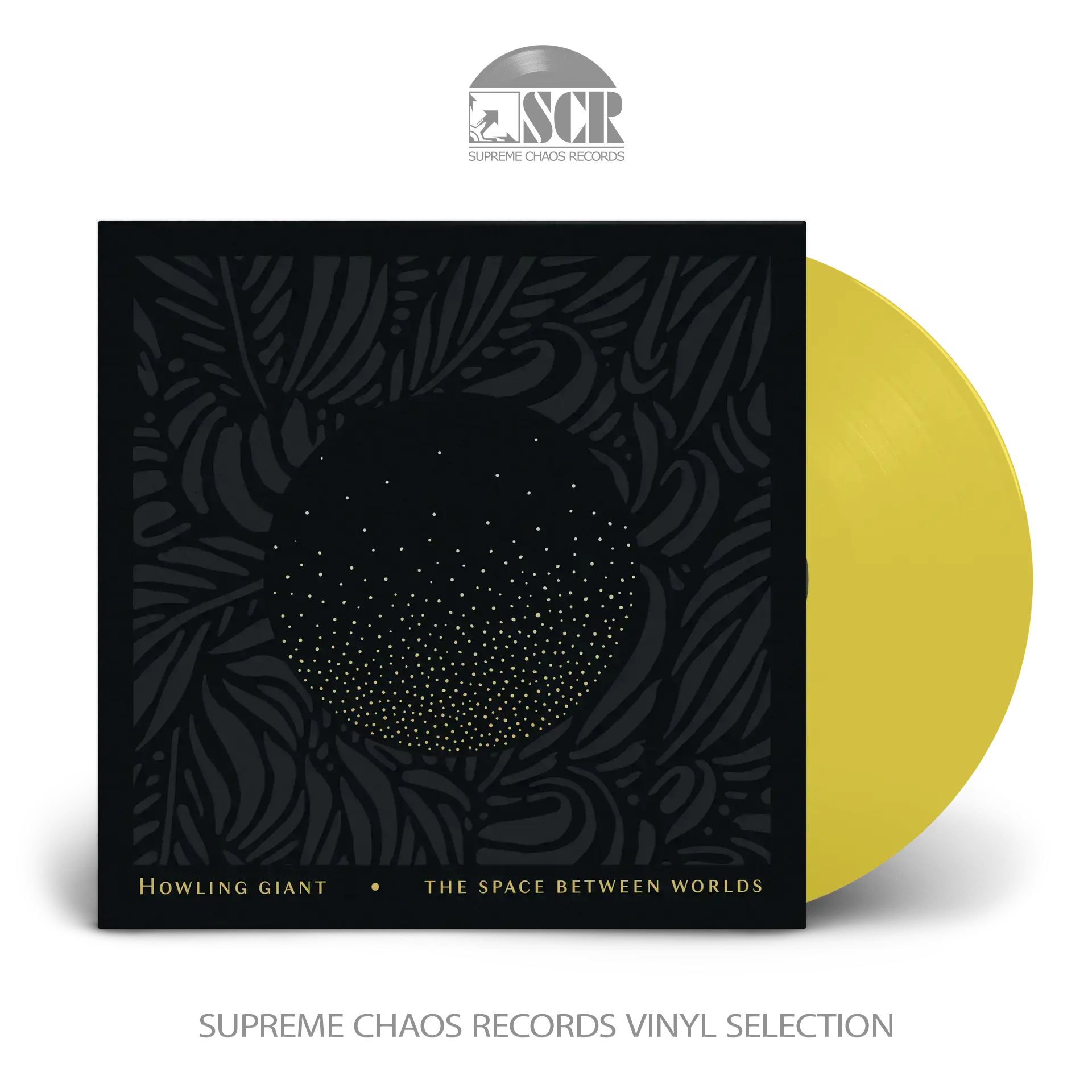 HOWLING GIANT - The Space Between Worlds · TRANSPARENT YELLOW LP (Psychedelic Rock/Stoner Rock Vinyl)