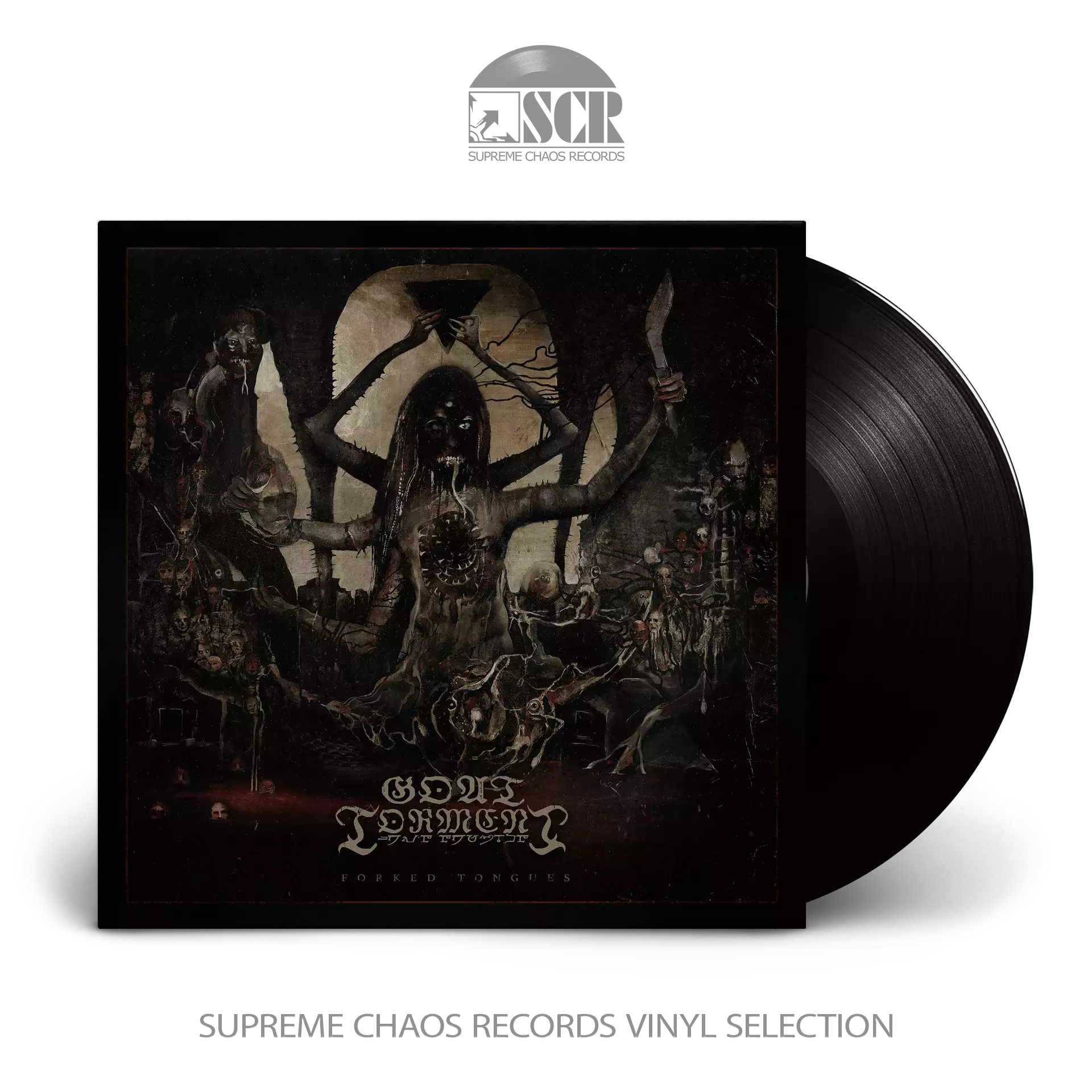 GOAT TORMENT · Forked Tongues | BLACK LP (Black Metal Vinyl)
