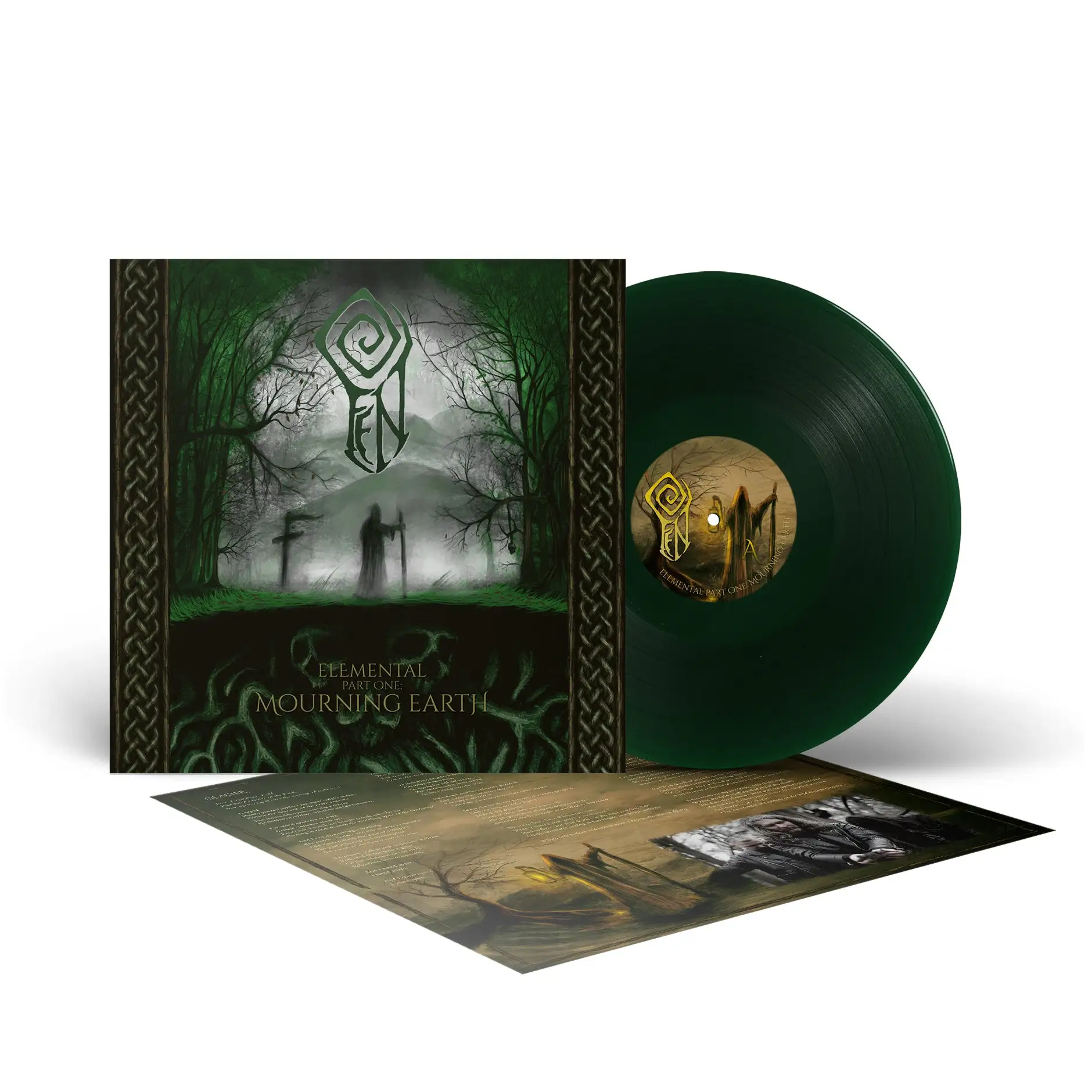 FEN · Elemental Part One: Mourning Earth | GREEN LP (Black Metal Vinyl) · Picture 2